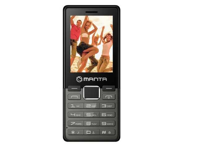 SZARY Telefon MANTA TEL92411GR Dual Sim