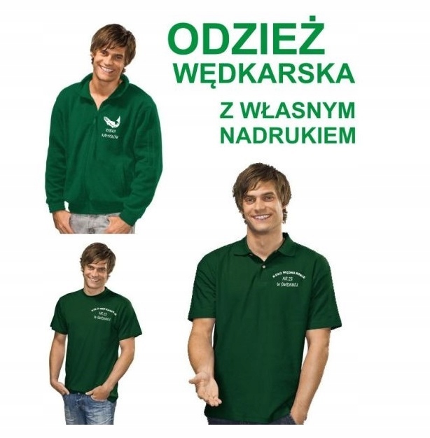 Koszulka Wędkarska Koło Wędkarskie PZW z nadrukiem