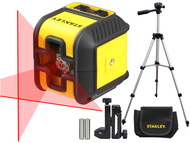 STANLEY CUBIX LASER KRZYŻOWY POZIOMICA + STATYW 7290184913