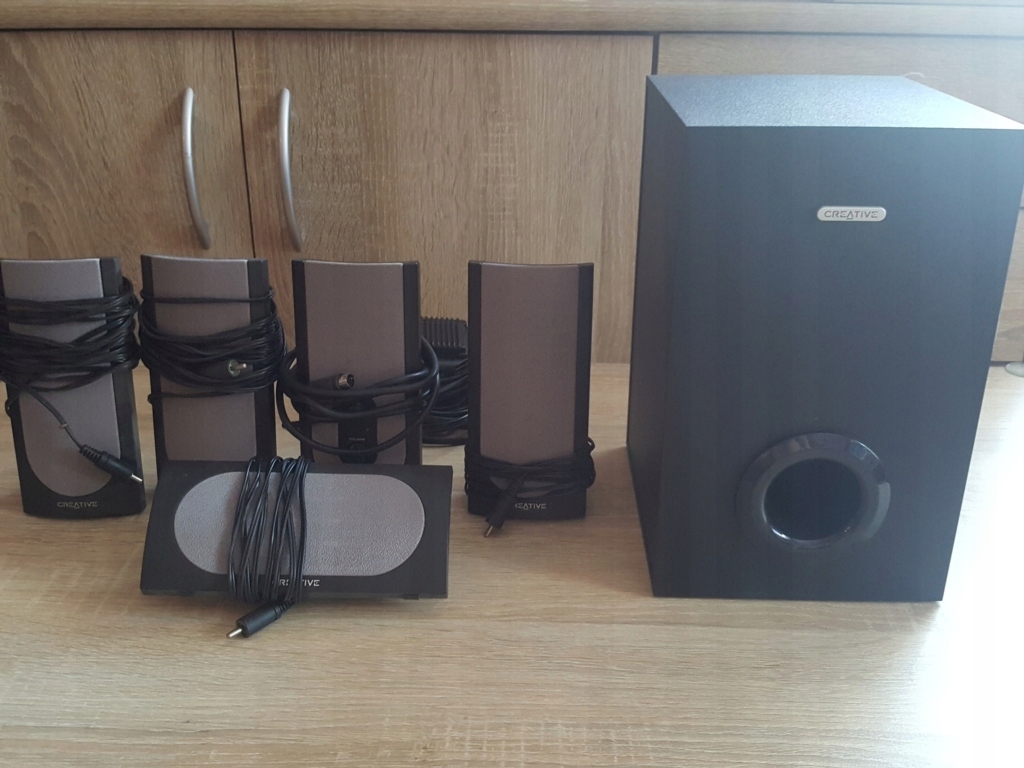 GŁOŚNIKI CREATIVE SOUNDWORKS SBS-580 5.1 IDEAŁ!