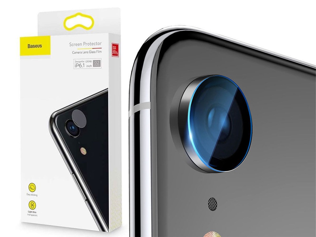 BASEUS 2X SZKŁO OBIEKTYW APARAT - IPHONE XR 6.1