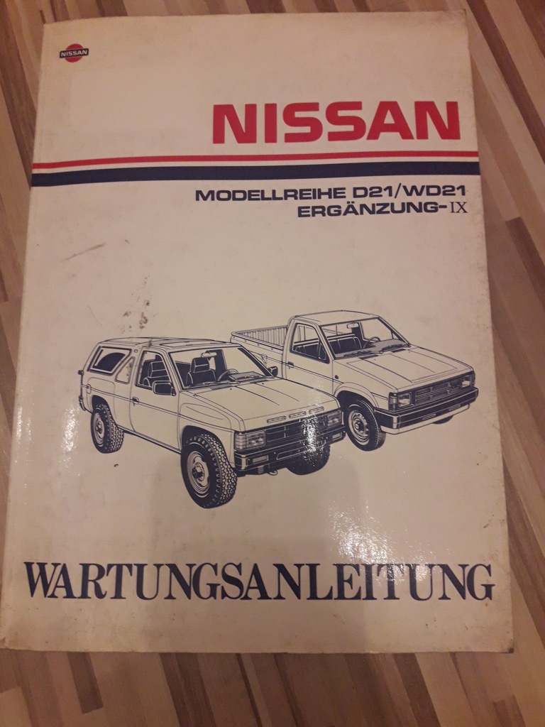 Książka Nissan Pickup Model D21 WD21