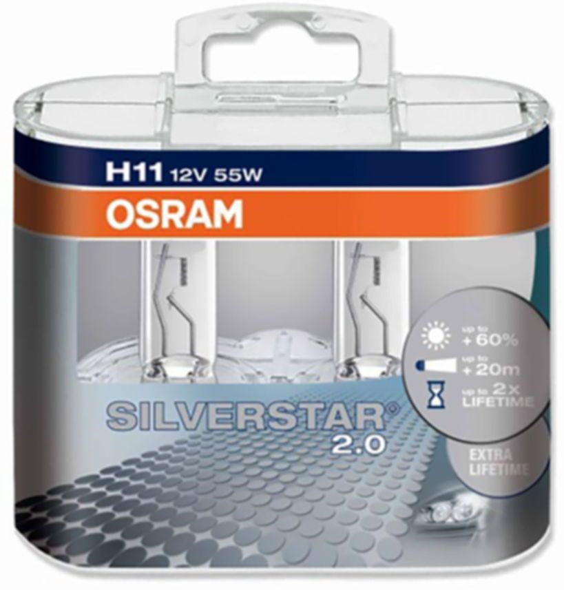 OSRAM H7 SILVERSTAR 2.0 Żarówki +60 64211SV2-DUO
