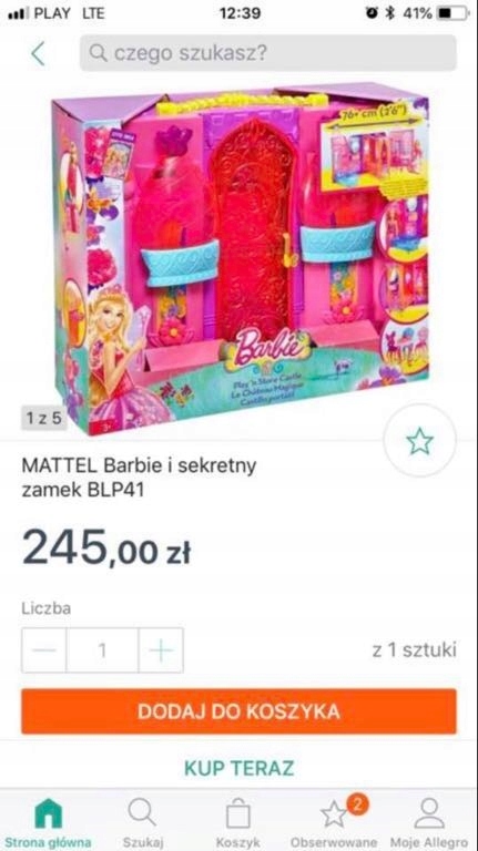 MATTEL Barbie i sekretny zamek