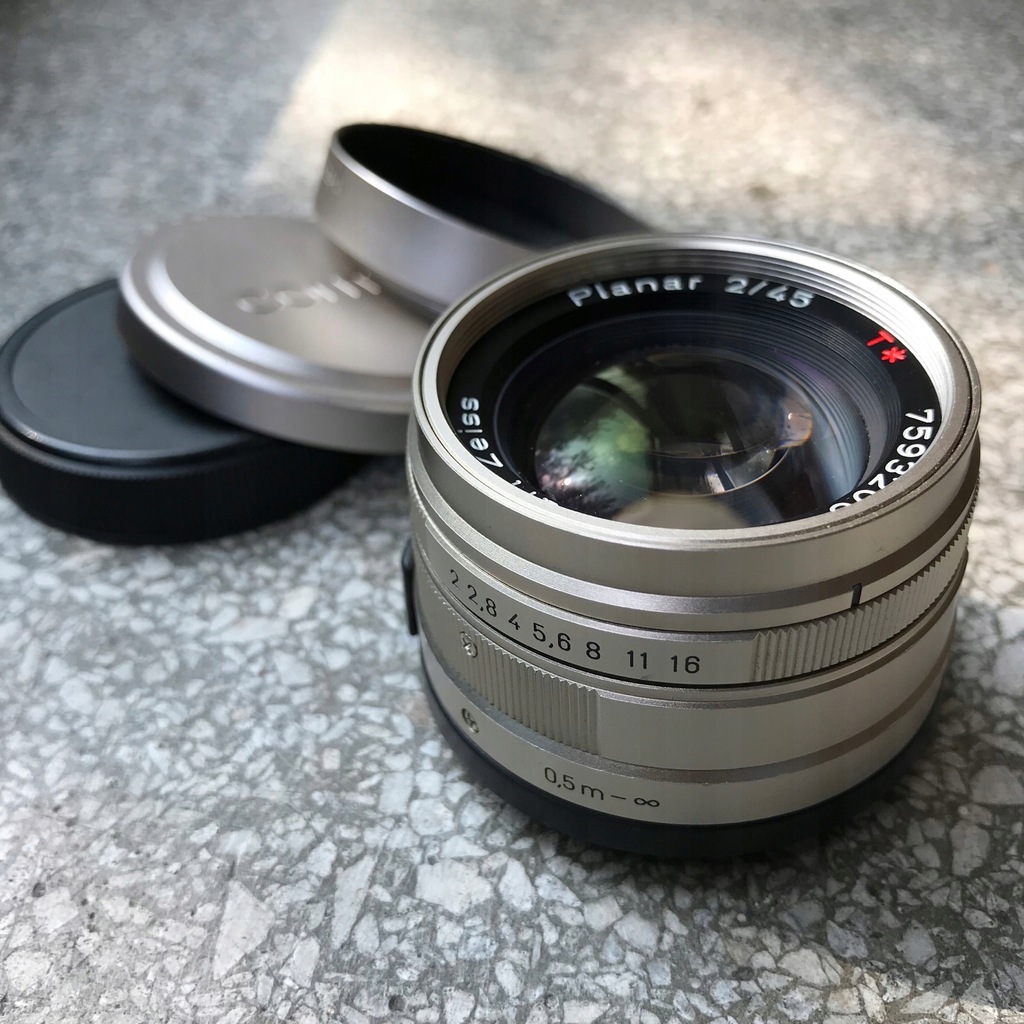 Contax G Carl Zeiss Planar 2/45 f/2 45mm T* - 7544037717