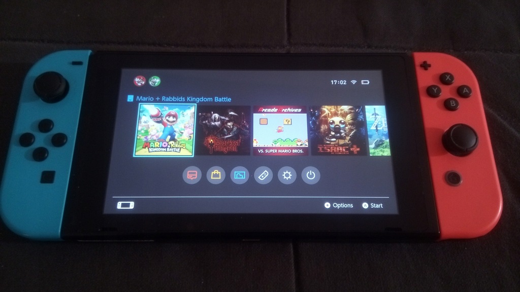 Nintendo Switch RED-BLU + 3 Gry