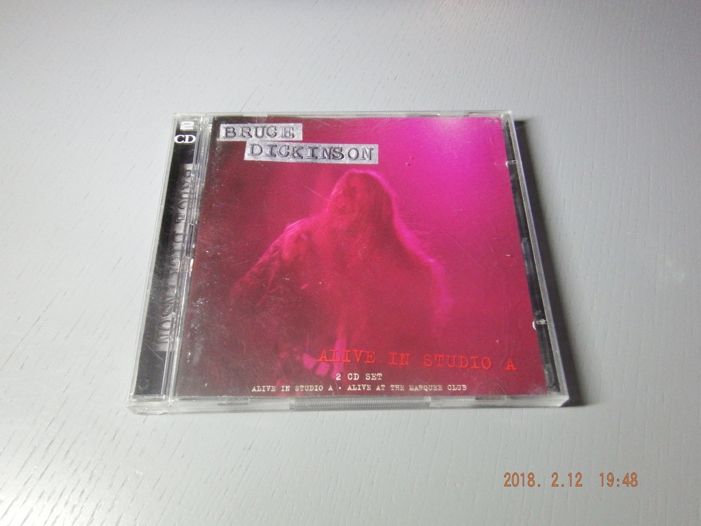 BRUCE DICKINSON - Alive in studio A    2 CD  1 wyd