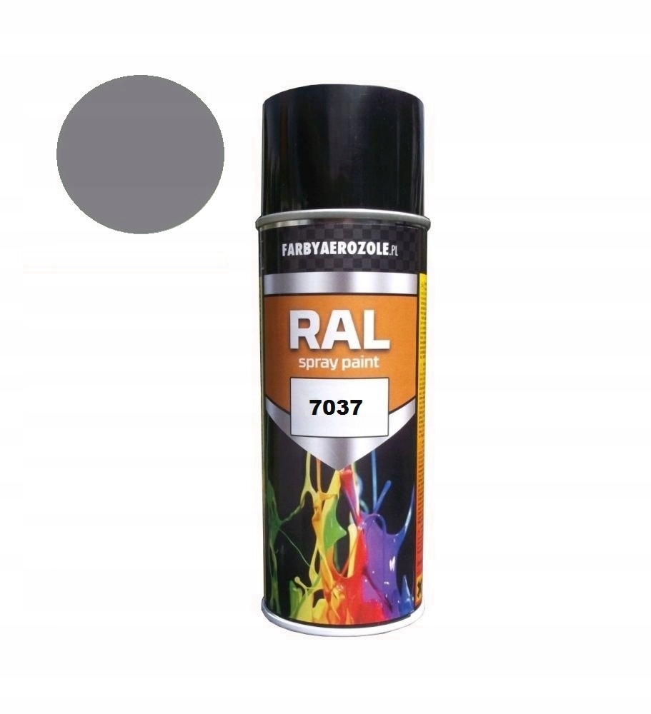 LAKIER SPRAY AKRYLOWY RAL 7037 CIEMNY SZARY JAKOŚĆ