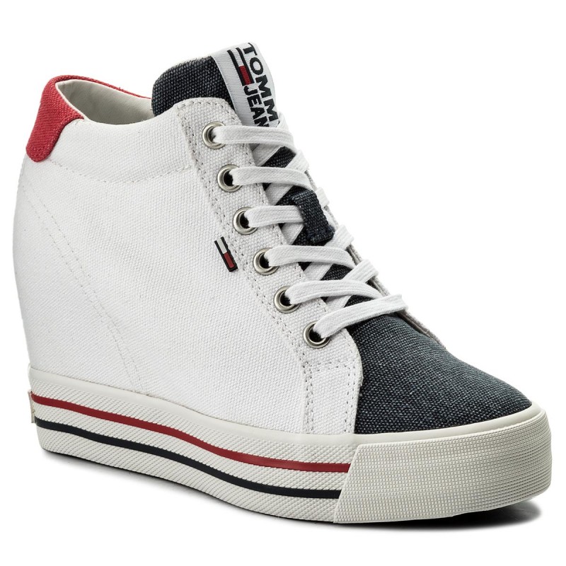 tommy jeans wedge sneakers