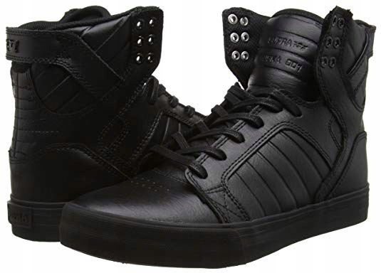Buty Supra Skytop - Black/Black - Red / NOWE - 42