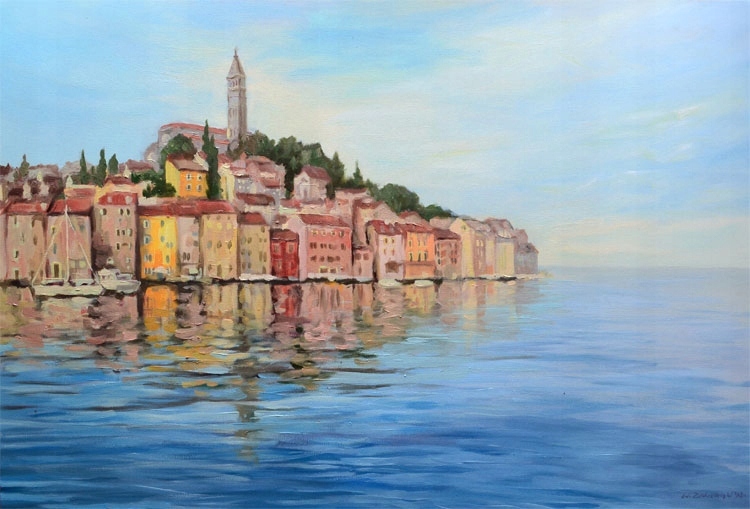 Obraz olejny na płótnie - Chorwacja Rovinj 60x90cm