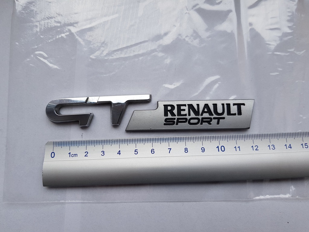 EMBLEMAT ZNACZEK NAPIS GT RENAULT SPORT CLIO