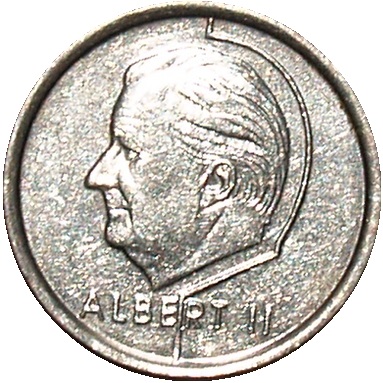 Albert II Koburg (1 frank 1997 rok Belgia (-gie))