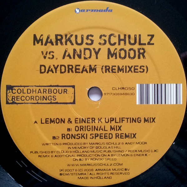 Markus Schulz Andy Moor - Daydream (Remixes) 12 LP