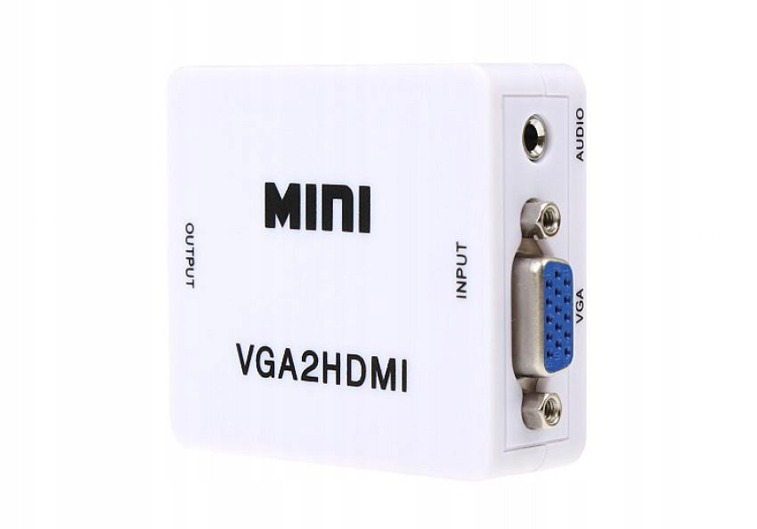 Konwerter adapter VGA do na HDMI Win XP Vista 7 8