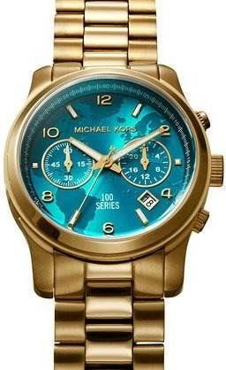 Zegarek michael kors shop z niebieska tarcza