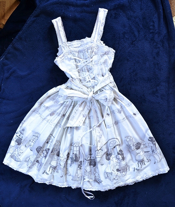 BODYLINE SUKIENKA CLASSIC LOLITA RETRO VINTAGE KOT