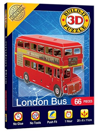 Cheatwell Games Puzzle London Bus Build It 3D Mini
