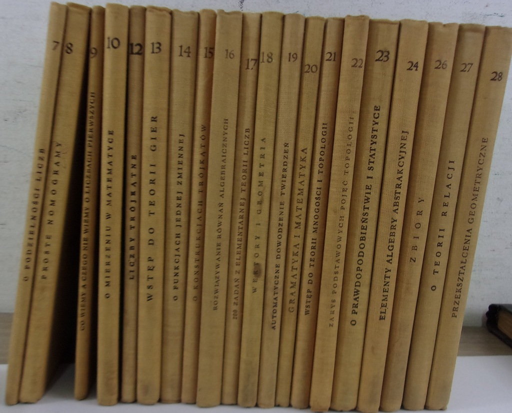Biblioteczka matematyczna 20 tomów