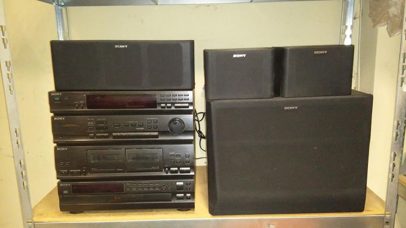 WIEŻA SONY HCD-541 + PILOT + 4 GŁOŚNIKI