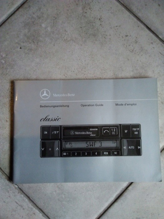 Mercedes Benz instrukcja do radia Audio Classic
