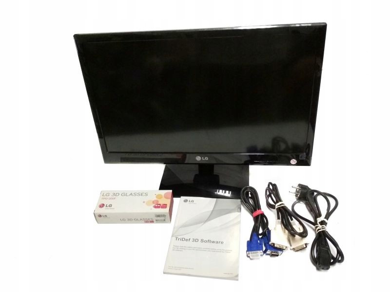 MONITOR LG CINEMA 3D D-2242+OKULARY 3D LG