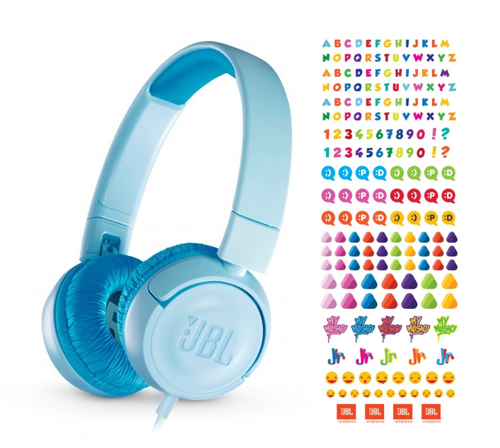 Słuchawki JBL JR 300 dla dzieci + naklejki