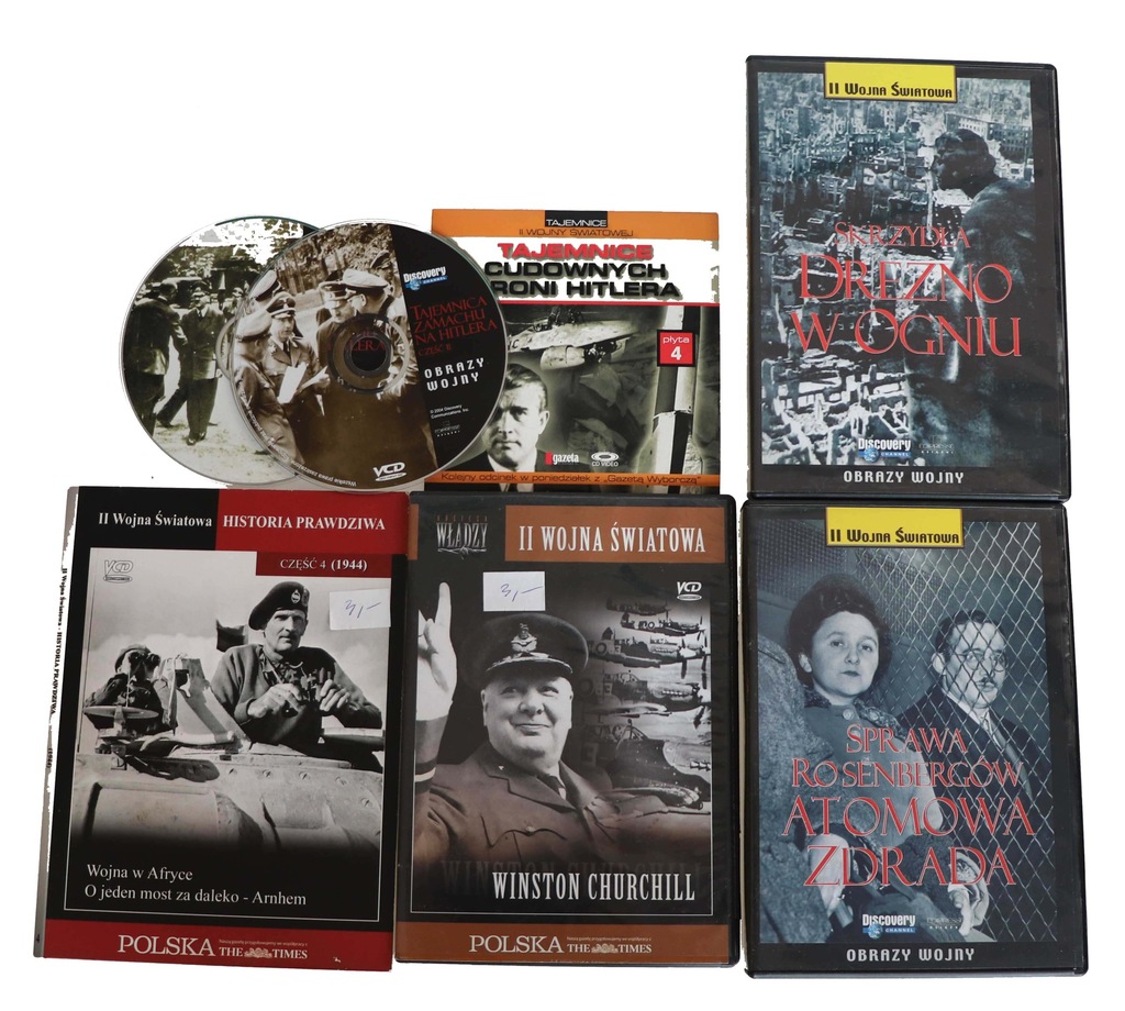 II Wojna Światowa HITLER na DVD zestaw 7 płyt DVD