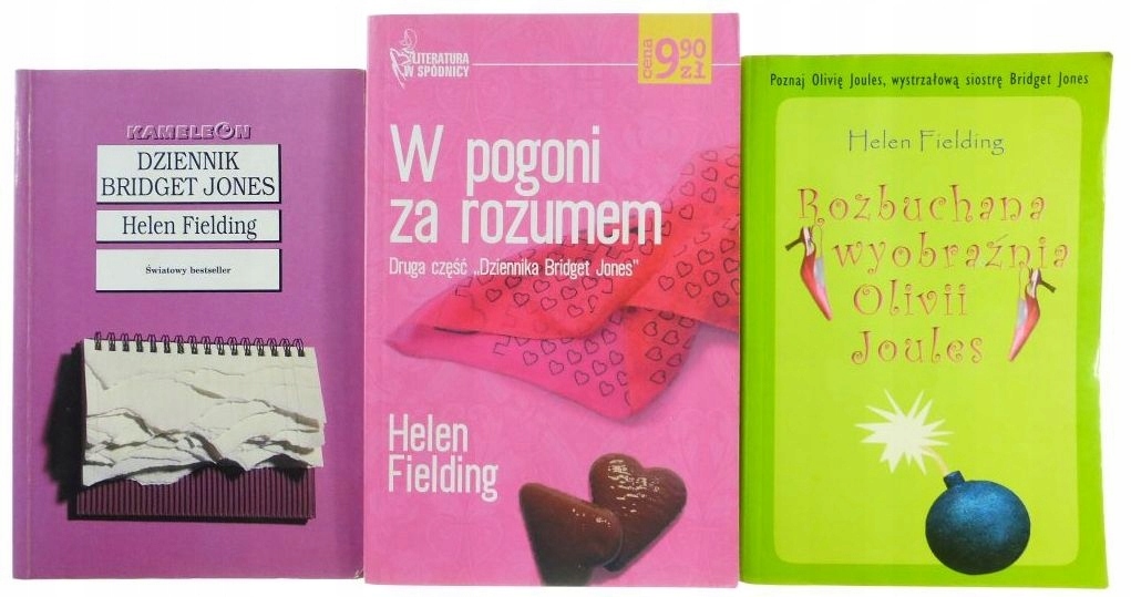 Helen Fielding 3 Ksiazki Dziennik Bridget Jones 7503164273 Oficjalne Archiwum Allegro