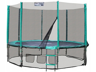 LBT TRAMPOLINA 356CM DUŻA MOCNA PREMIUM Z SIATKĄ