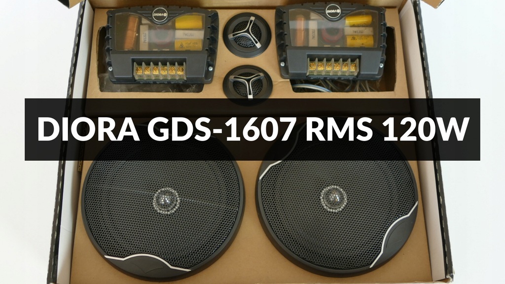 ZESTAW DWUDROŻNY DIORA GDS-1607, MOC RMS 120W BCM!