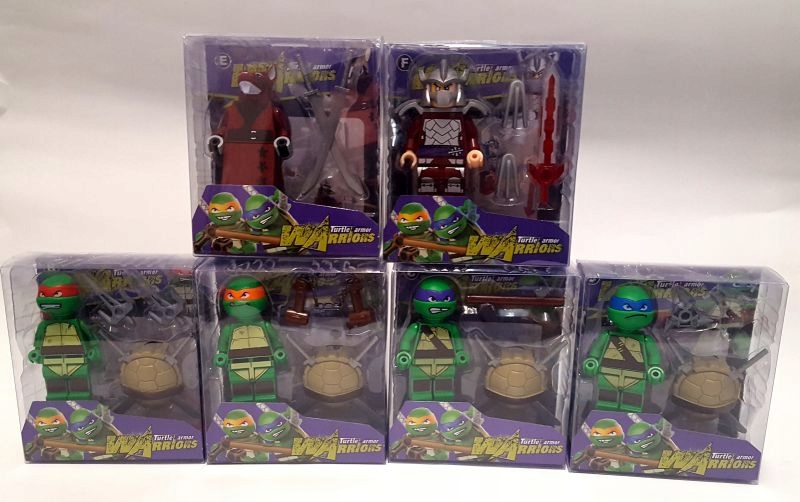 TURTLES WOJOWNICZE Żółwie Ninja FIGURKA FIGURKI 6