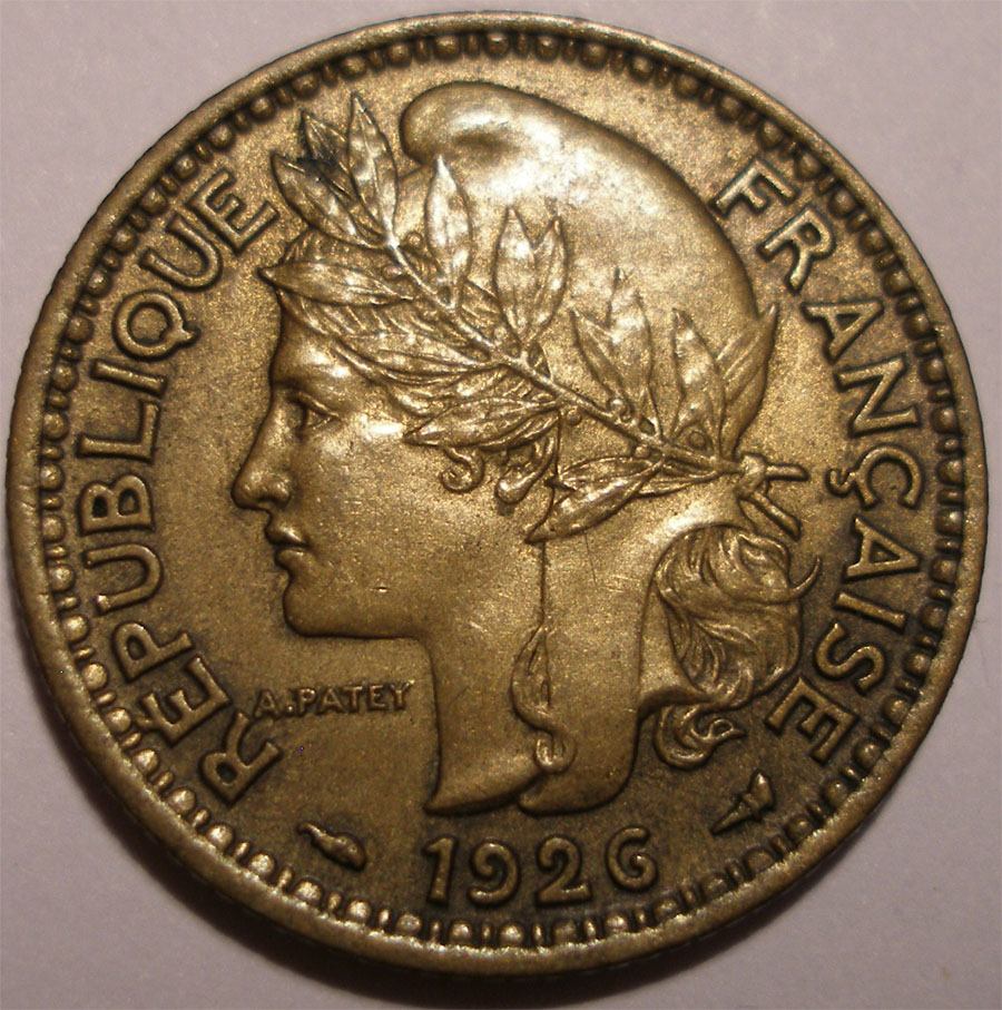 KAMERUN 1 frank (franc) 1926, RZADKI, SUPER STAN!