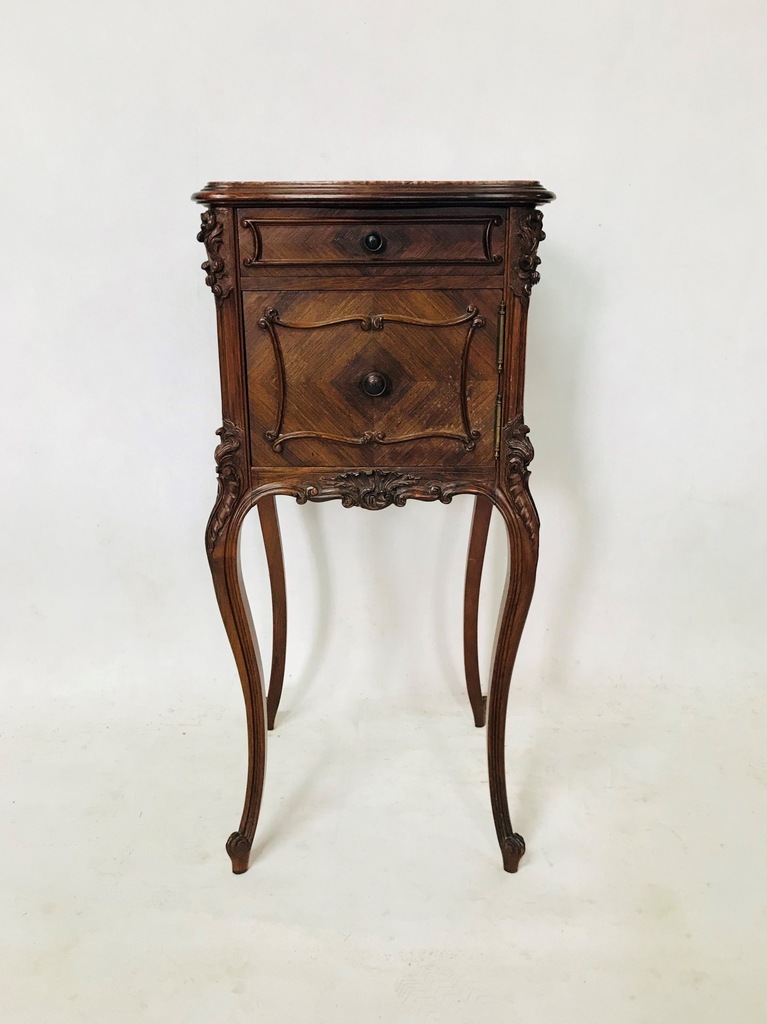 Szafka nocna Rocaille Ludwik XV Francja1870r ANTYK