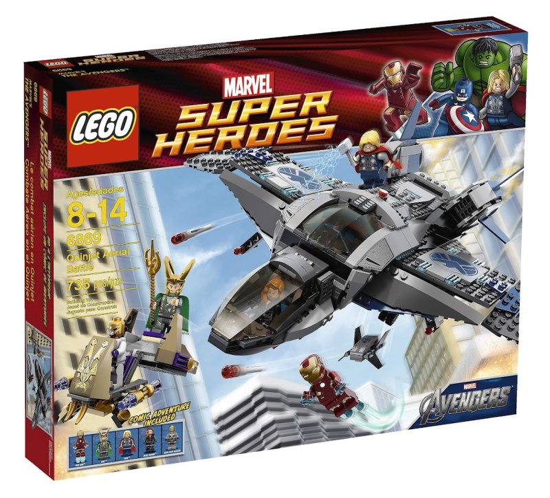 LEGO 6869 SUPER HEROES Quinjet powietrzne Starcie