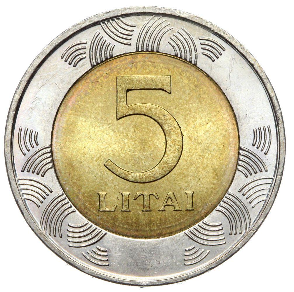 Litwa - moneta - 5 Litów 1998 - BIMETAL