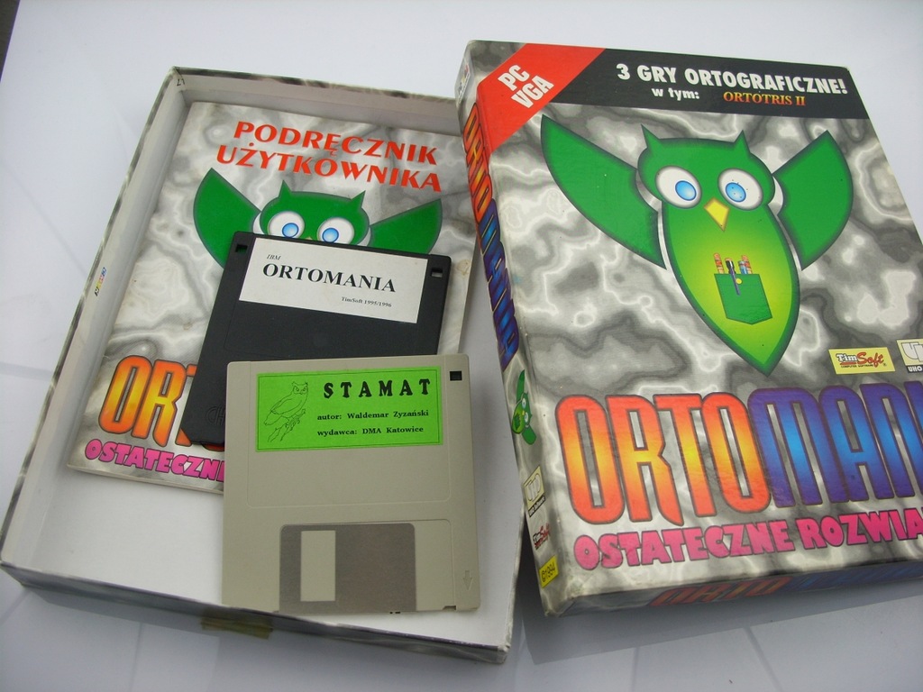 Ortomania Ortotris stara gra gry pc dyskietka 1994