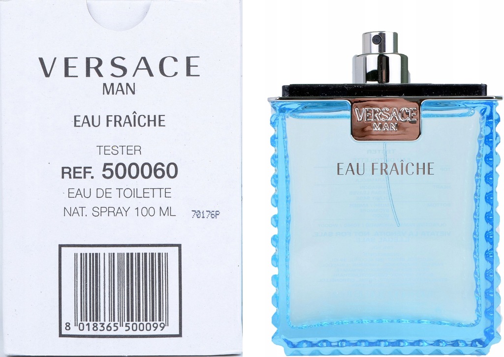 VERSACE EAU FRAICHE 100ML EDT MEN TESTER