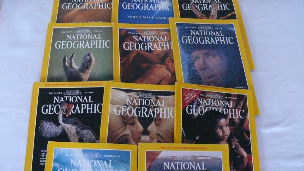 National Geographic 1998 cały rocznik, angielski