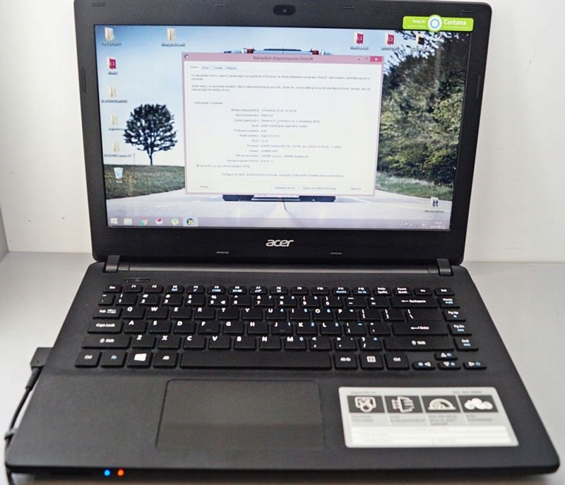 LAPTOP ACER ASPIRE ES 14 (ES1-431-P6PD) KOMPLET ...