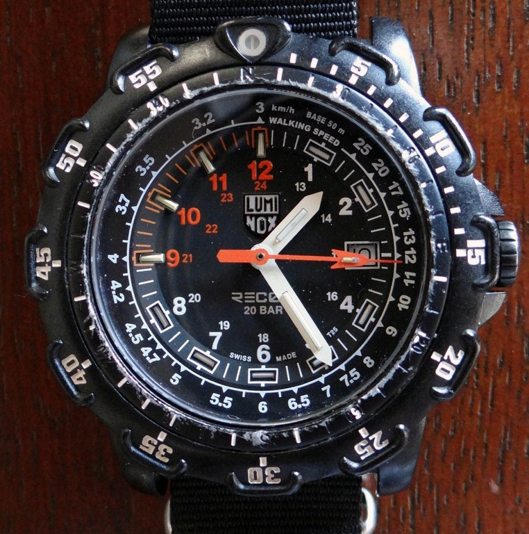 LUMINOX RECON 8800 SZAFIR TRYT CARBON SKÓRA
