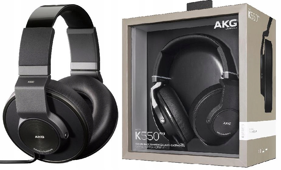 AKG K550MKII PROFESJONALNE DLA WYMAGAJĄCYCH - K550
