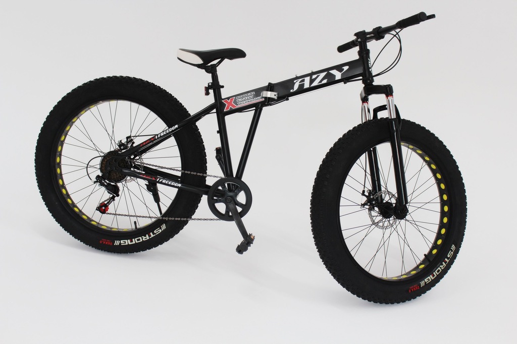 NOWOŚĆ ! SKŁADANY ROWER FATBIKE ! CZARNY! +gratisy