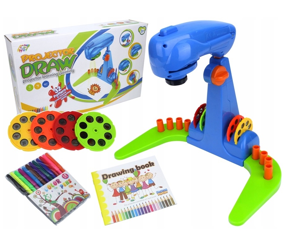 Projektor Rzutnik do Rysowania 32 Slajdy Fioletowy - 7423074171