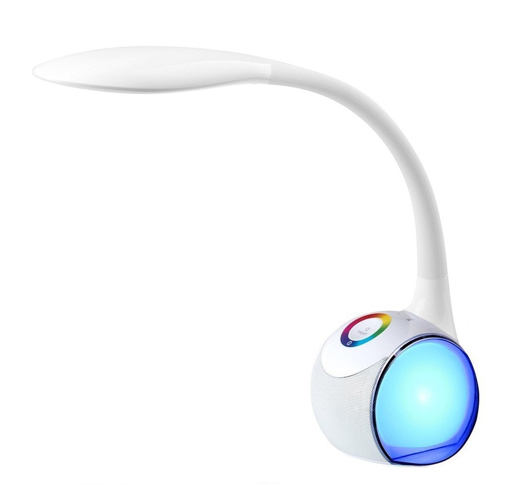 LAMPKA BIURKOWA LED RGB Z GŁOSNIK BLUETOOTH USB