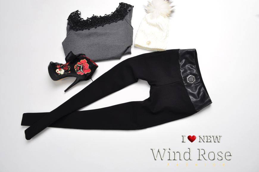 spodnie Wind Rose Fashion milano czarne klasyki 36
