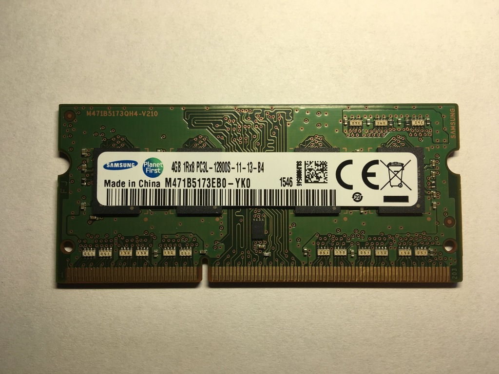 Samsung Pamięć RAM SODIMM DDR3 4GB 1600MHz PC3L-12