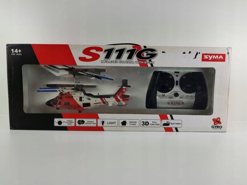 HELIKOPTER SYMA S111G GYRO 3 CH KOMPLET