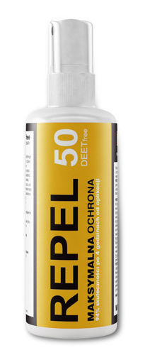 REPEL 120ml 50 DEETfree spray na komary kleszcze
