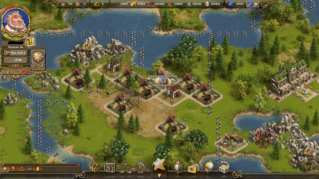 Settlers online konto 64 lvl + 8 kopalń klejnotów
